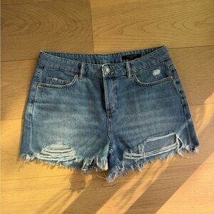AllSaints Jade Cut Off Jeans Shorts